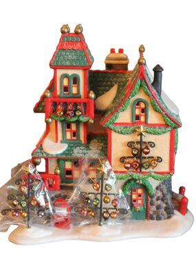 Dept Department 56 Glass Ornament Works North Pole Series 56396 VTG 1997 FLAW